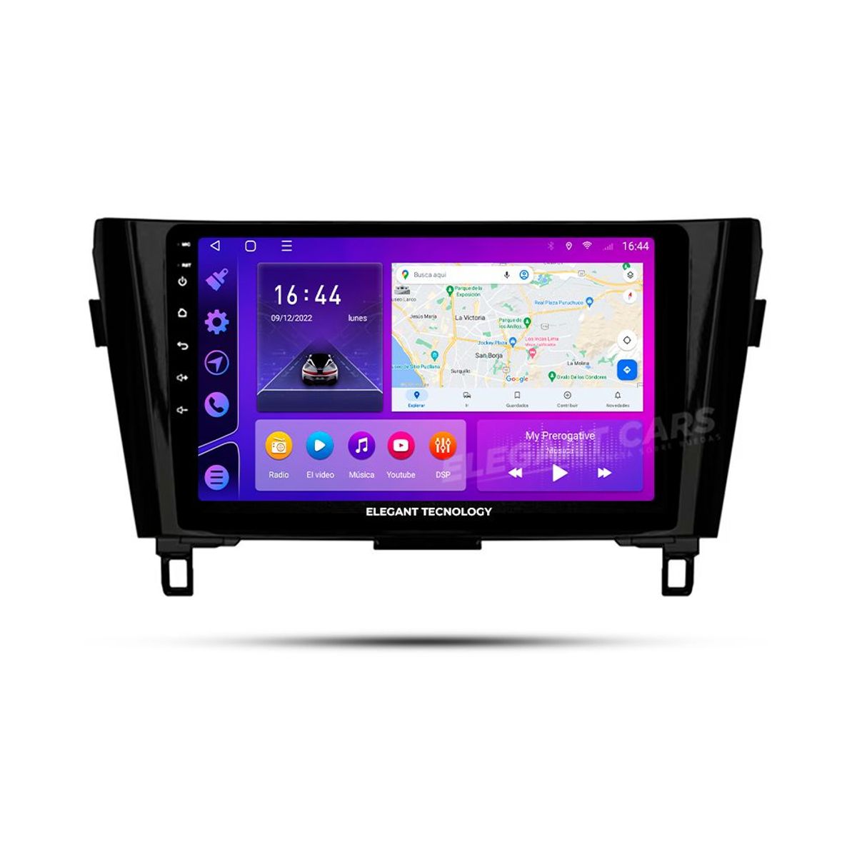 GENERICO - Autoradio Android Elegant Tecnology Nissan Xtrail Qashqai 2014-2018  4-64Gb 4+64GB 8 Nucleos +Chip