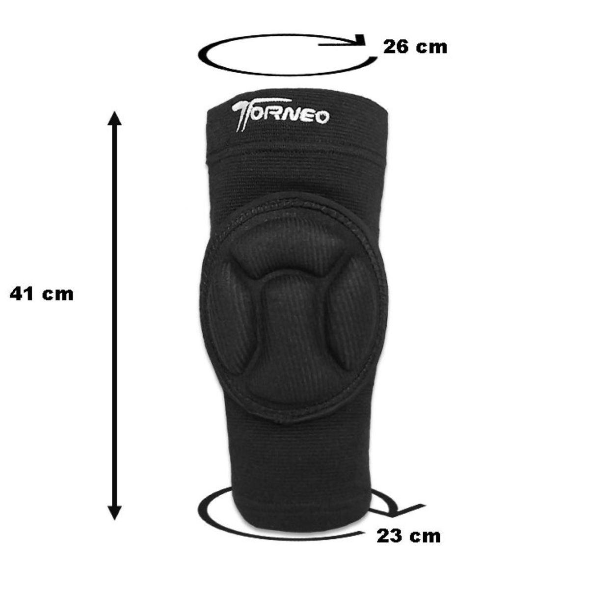 TORNEO - Rodillera Deportiva Torneo Con Cúpula De Espuma Eva Color NEGRO Talla S - Junior