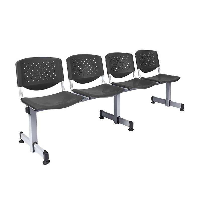 SILLARY - Banqueta de espera Marca Sillary SIL-BANC4 Negro