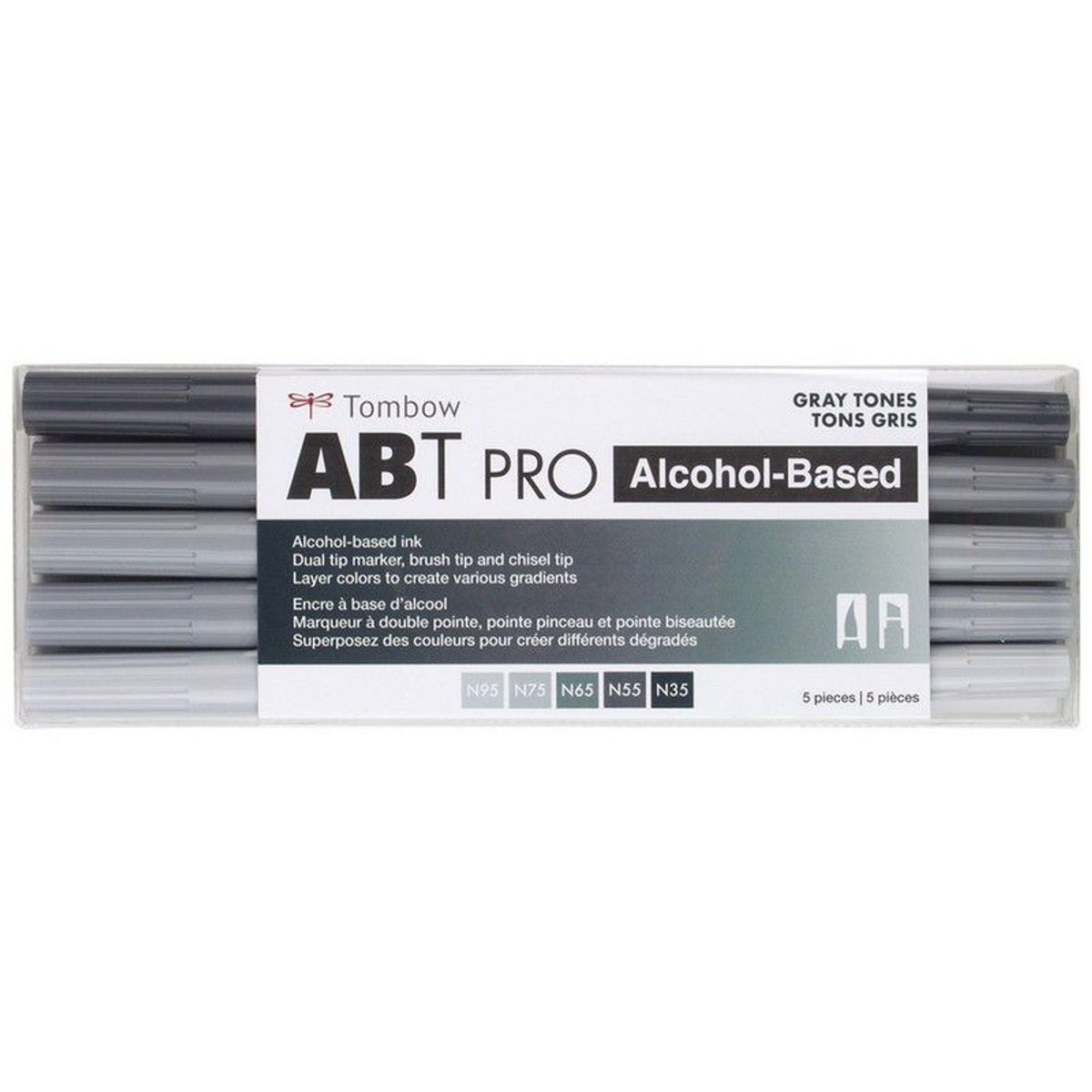 TOMBOW - ABT PRO set 5 und Tonos Gris - marcadores alcohol