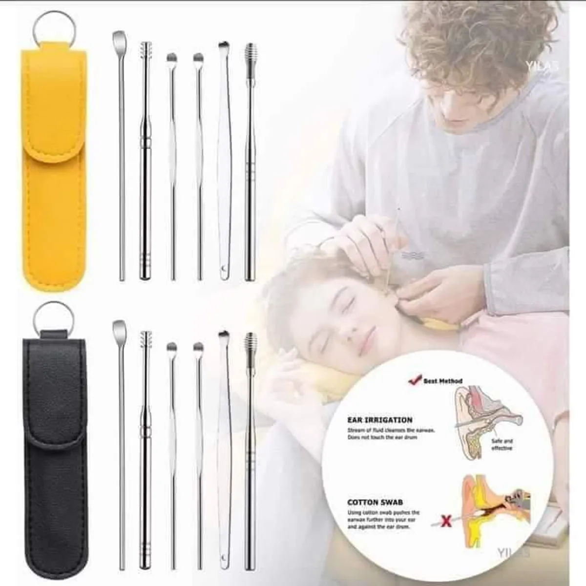 GENERICO - Kit de Limpieza de Oídos 6 Piezas