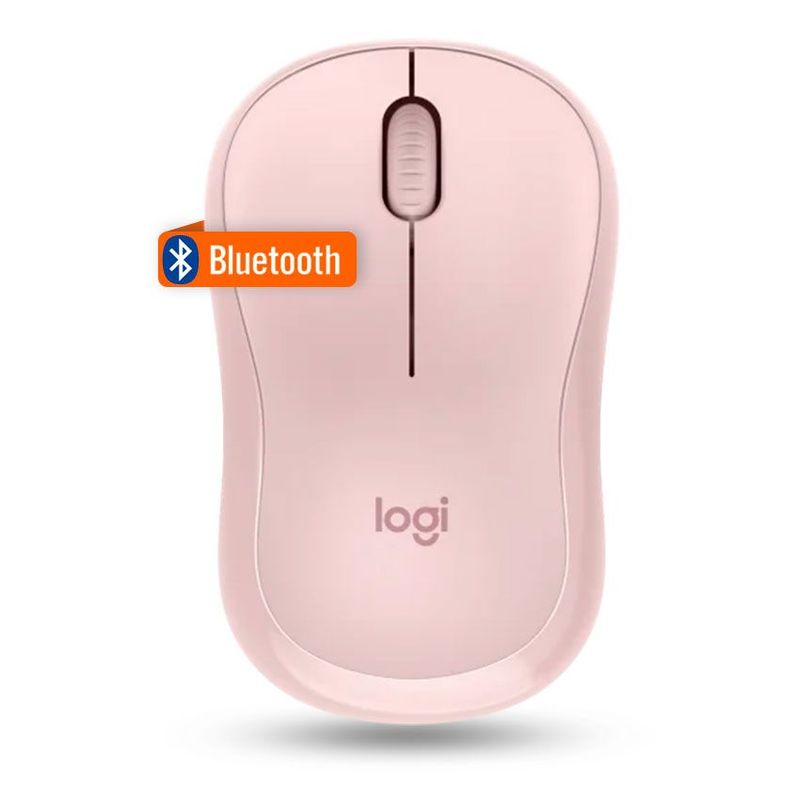 LOGITECH - Mouse Logitech M240 Silent Inalámbrico bluetooth Rosa