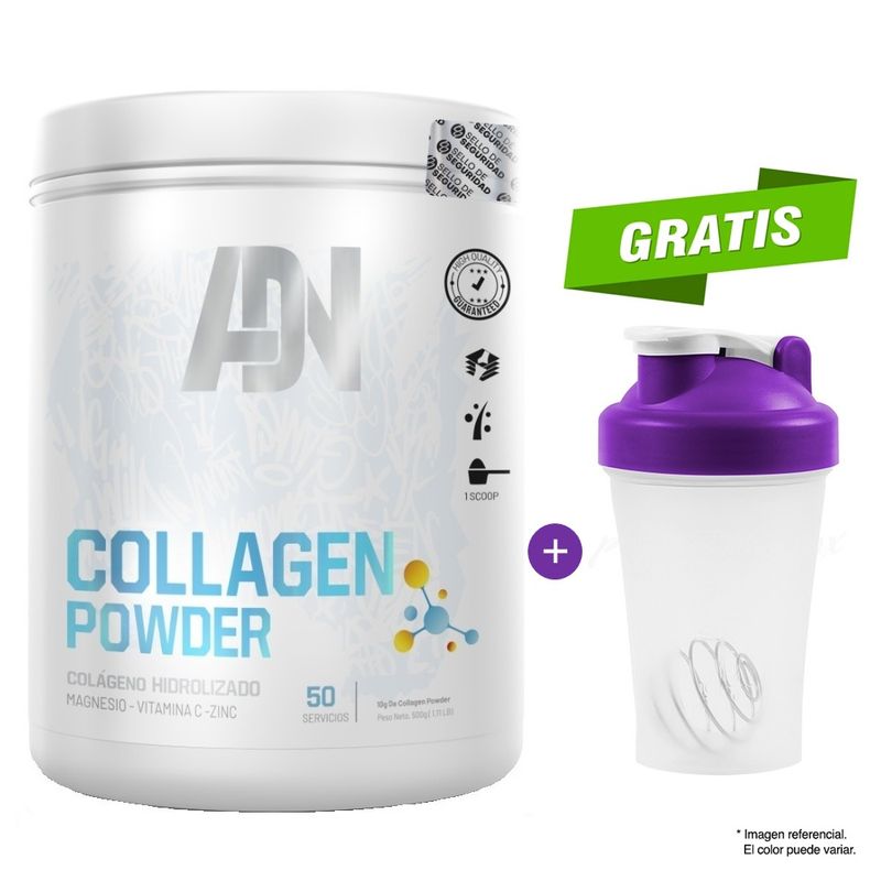 ADN - Colageno hidrolizado Collagen Powder 500g Naranja