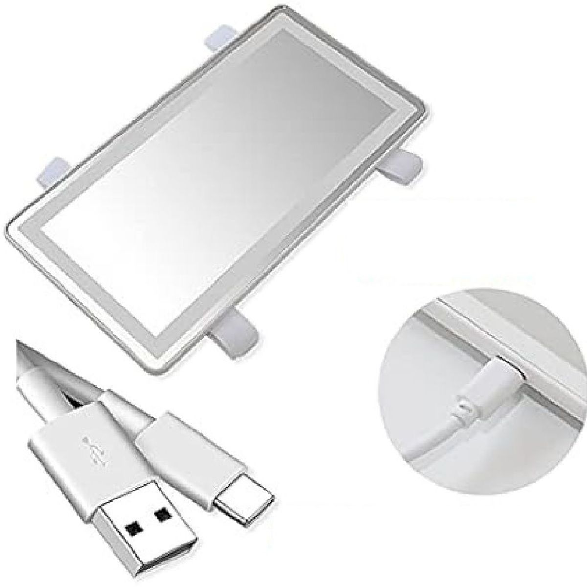 OTTOWARE - Espejo con Luz Led para Visera de Auto