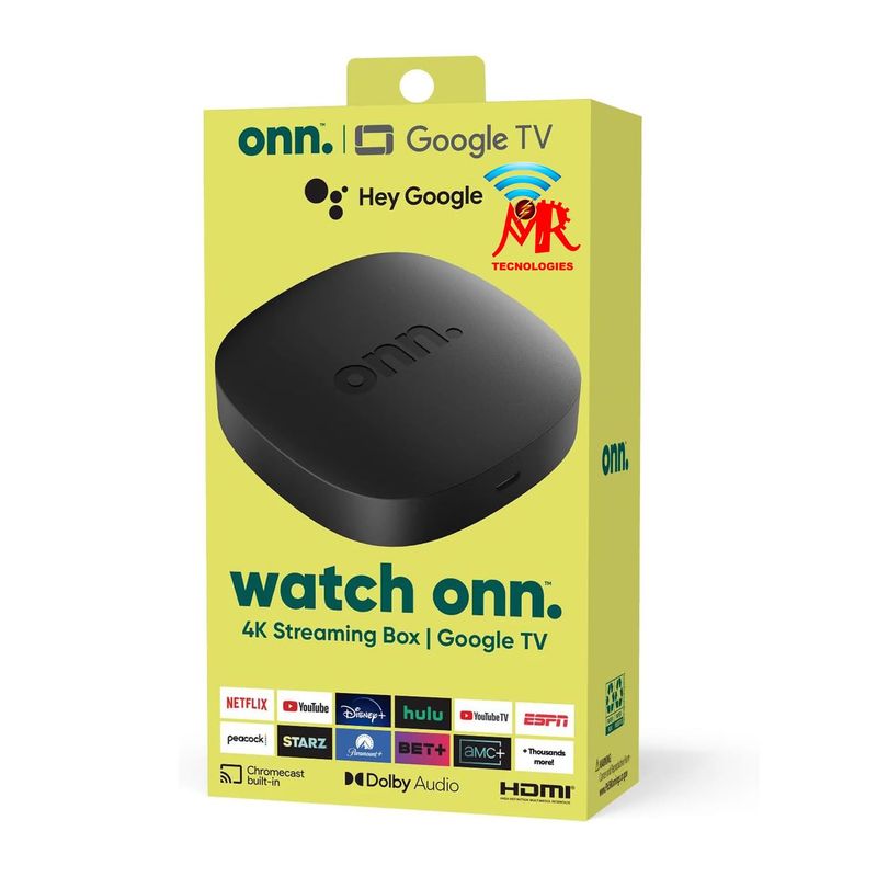 ONN - Android Tv Box WATCH Onn 2023 4K Certificado Google Tv