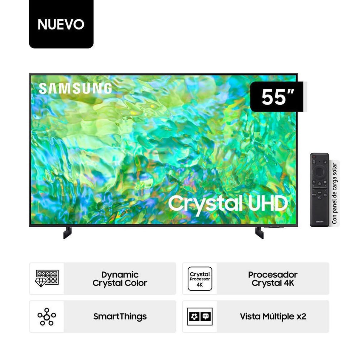 SAMSUNG - Televisor Samsung 55 UN55DU8000GXPE Crystal UHD 4K