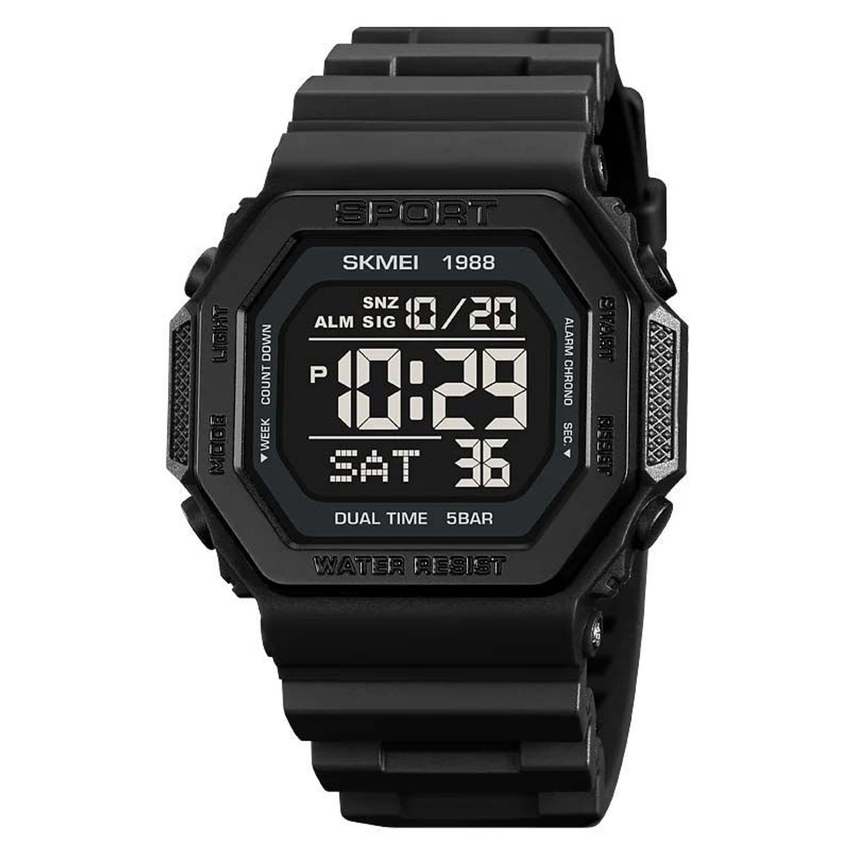 SKMEI - Reloj SKMEI Sahara 1988 Digital Multifunción Retroiluminado - Negro