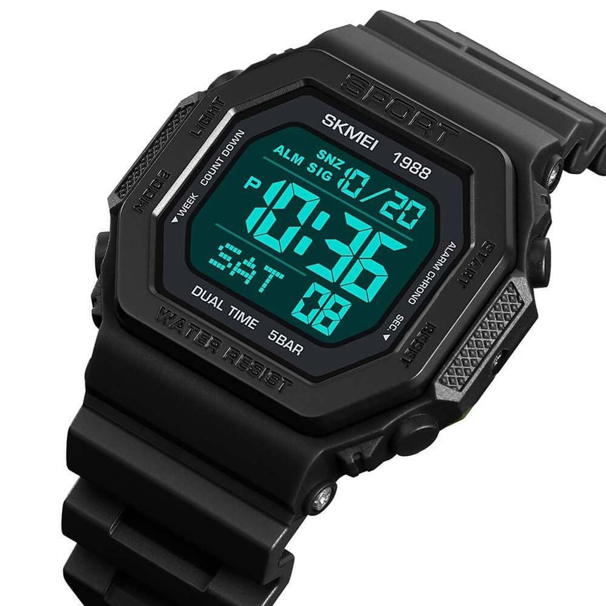SKMEI - Reloj SKMEI Sahara 1988 Digital Multifunción Retroiluminado - Negro
