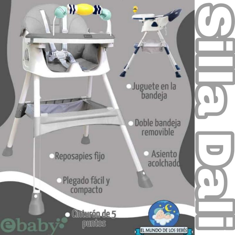 EBABY - Silla de Comer para bebe Reclinable DALI Ebaby