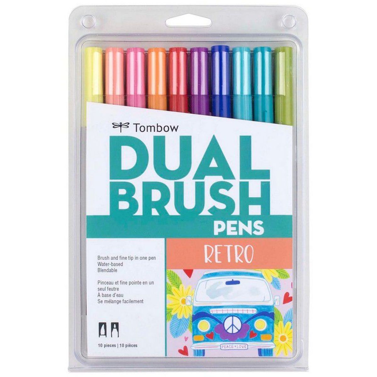 TOMBOW - ABT Dual Brush Pen set 10und Retro