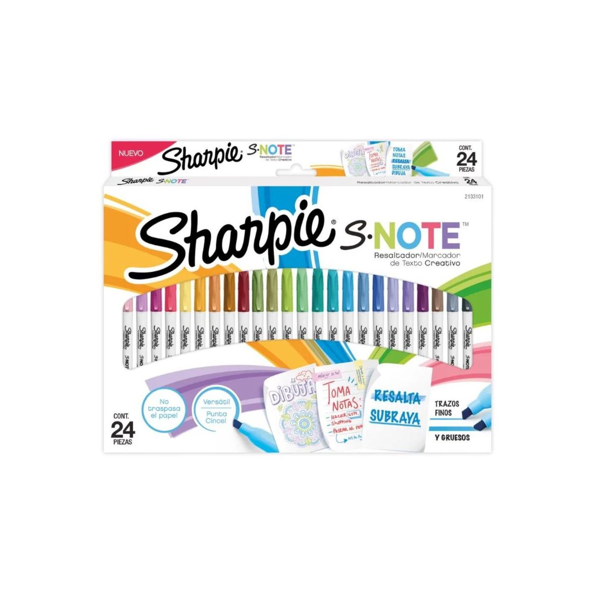 SHARPIE - Resaltador Sharpie Note Blister X24 Pastel