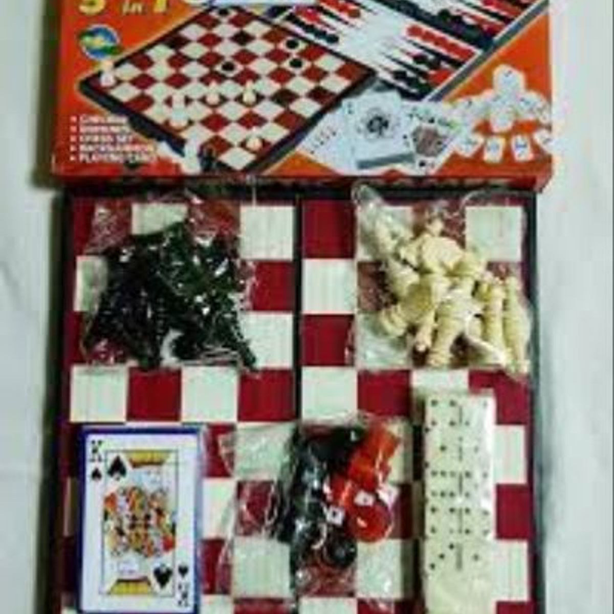 GENERICO - Juego de mesa imantado 5 en 1 portátil