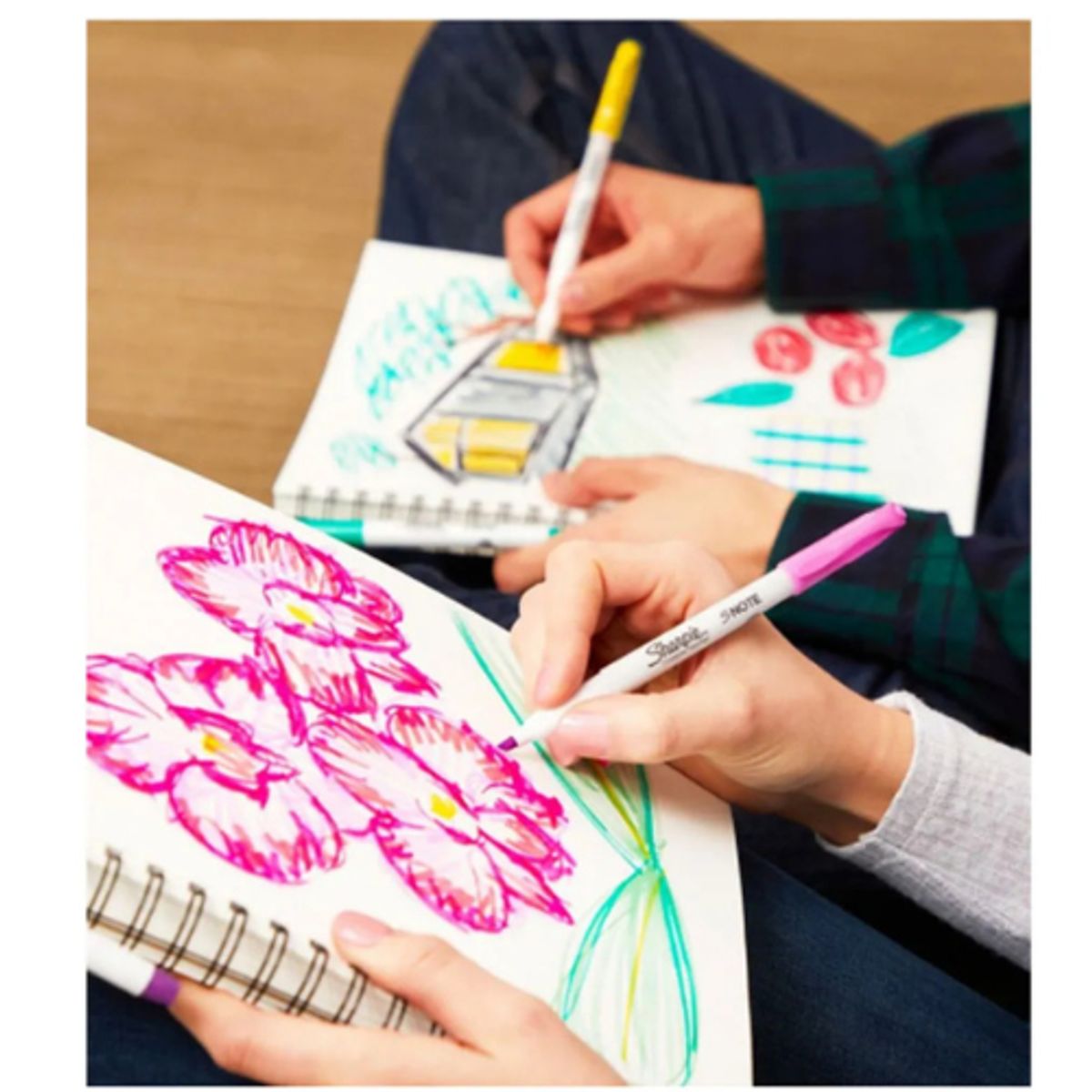 SHARPIE - Resaltador Sharpie Note x4 Colores Intensos