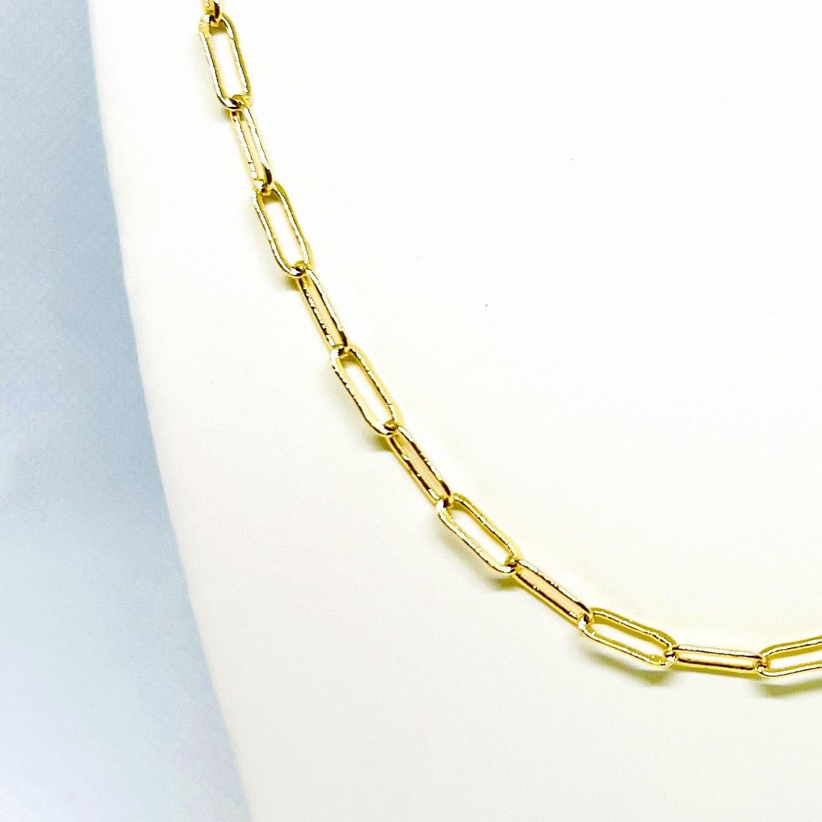 GENERICO - Collar de Acero Eslabon Calado 44 cm