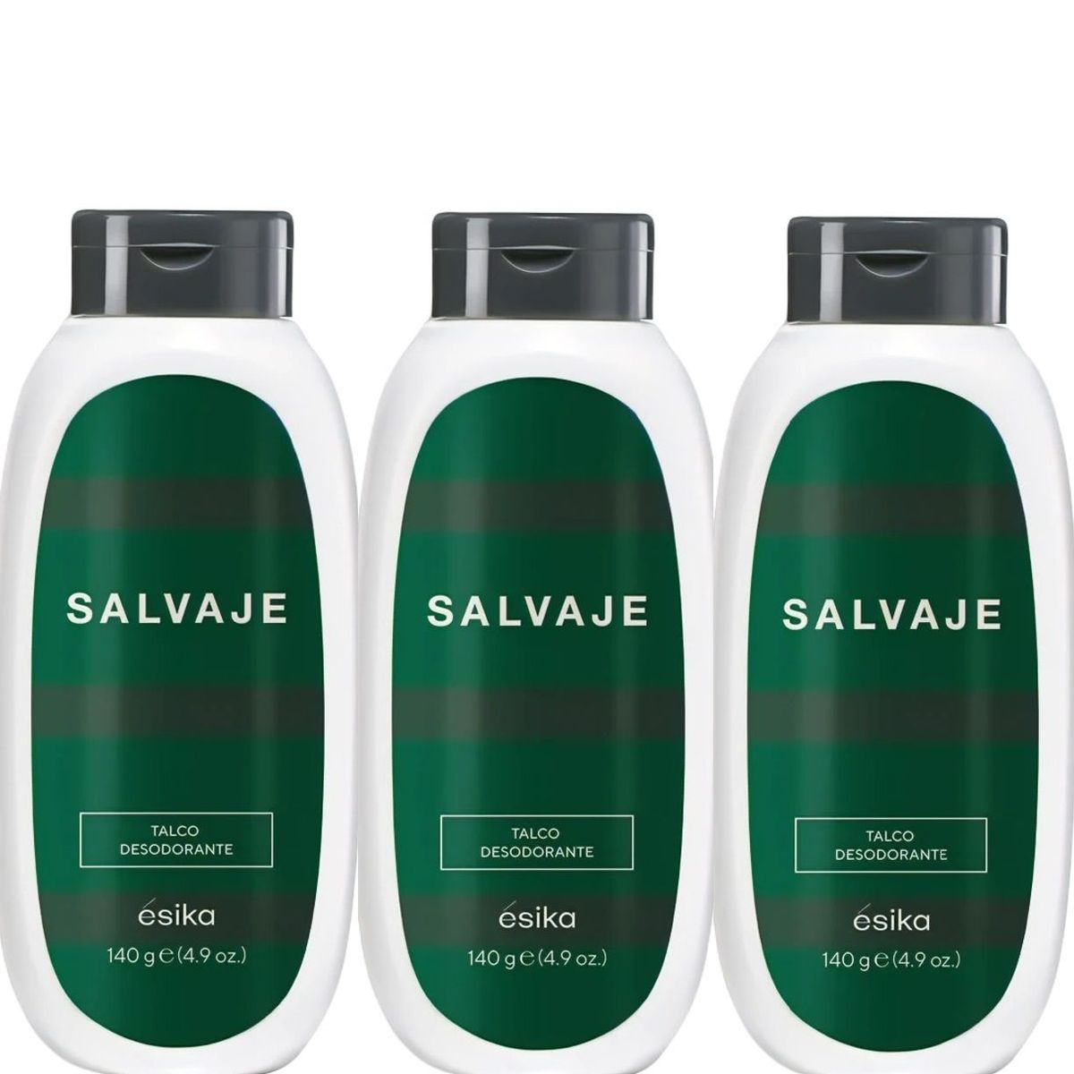 ESIKA - Pack X3 SALVAJE talco de Esika Aroma oriental especiado