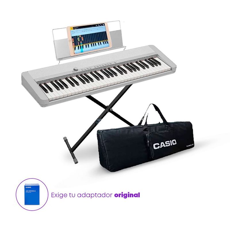 CASIO - TECLADO CT-S1 PACK PIANO BLANCO