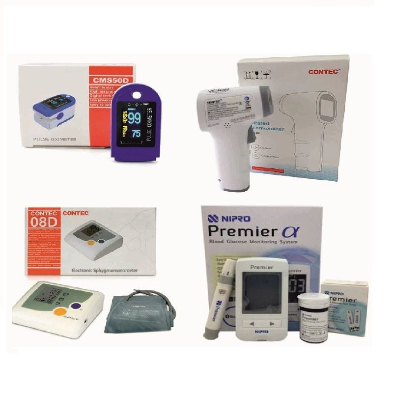 CONTEC - PACK GLUCOMETRO - OXIMETRO -TERMOMETRO -TENSIOMETRO CONTEC