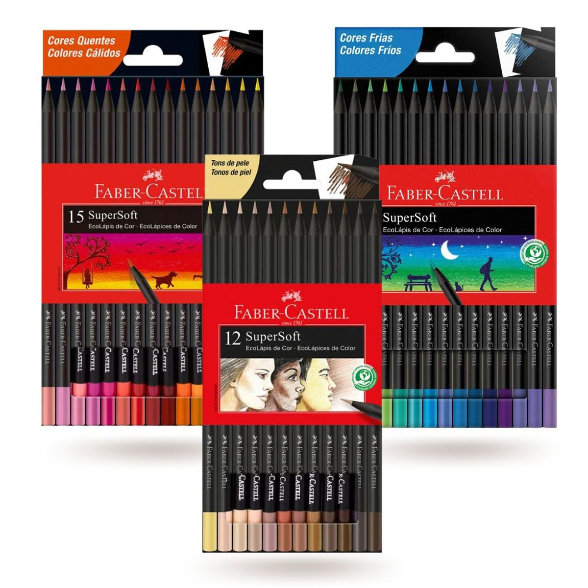 FABER-CASTELL - Pack Especial Colores SuperSoft x 42