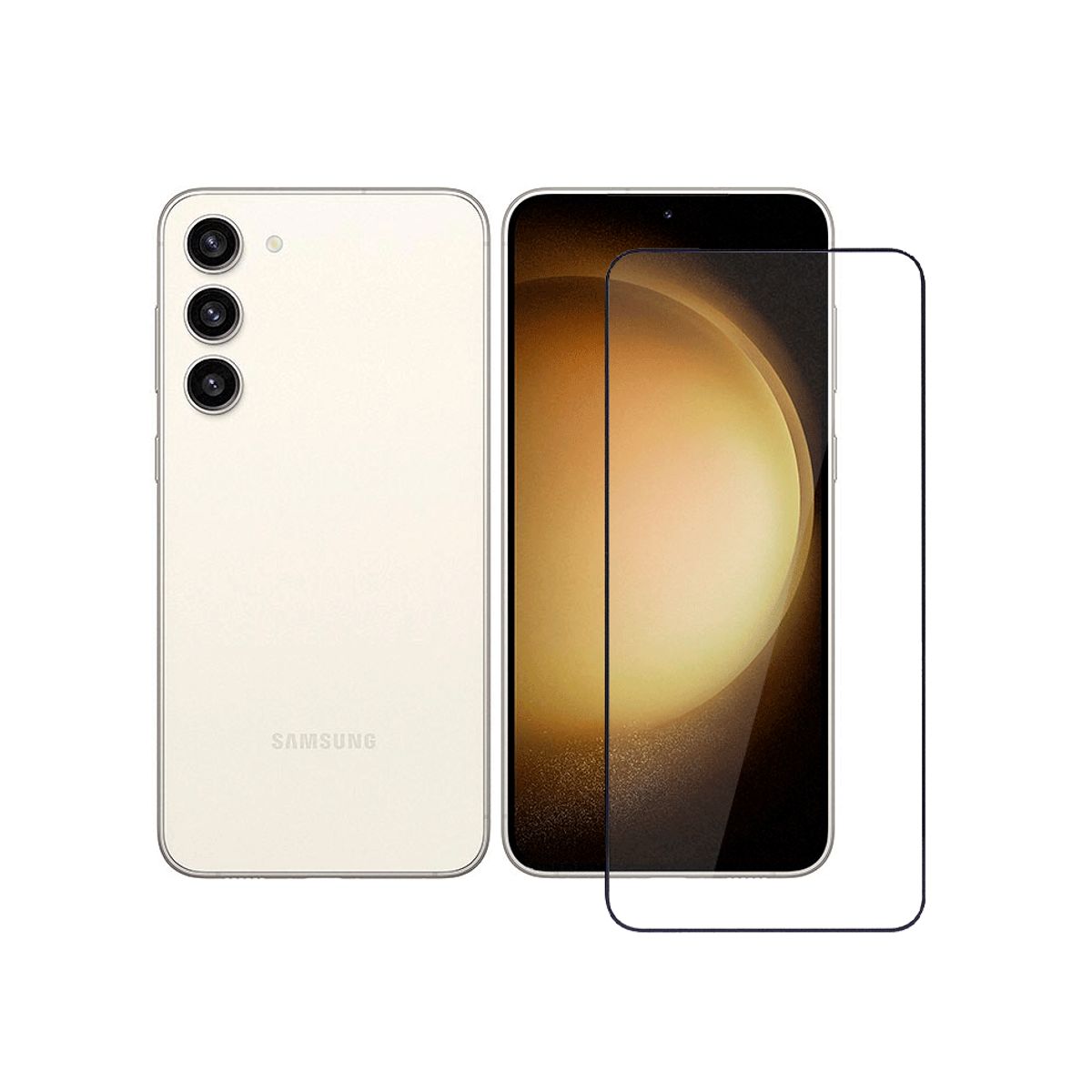 ERHAVE - mica de vidrio para Samsung Galaxy S23 Plus