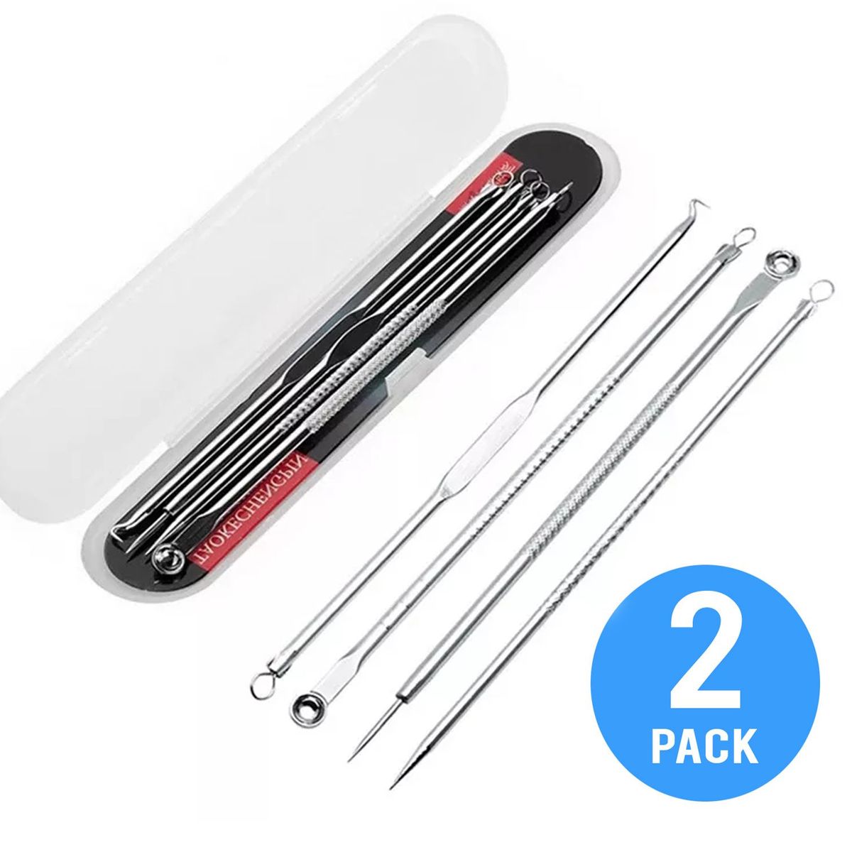 GENERICO - Removedor De Espinilla y Acné De Acero Inoxidable 2 pack