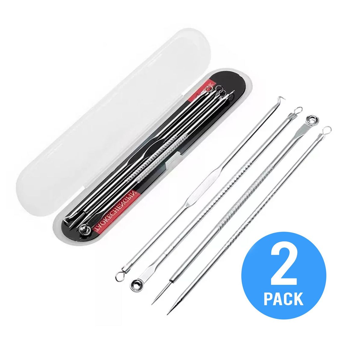 GENERICO - Removedor De Espinilla y Acné De Acero Inoxidable 2 pack