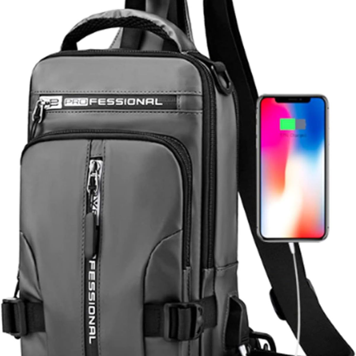 GENERICO - MORRAL IMPERMIABLE MULTIUSO 3 EN 1 PROFESSIONAL