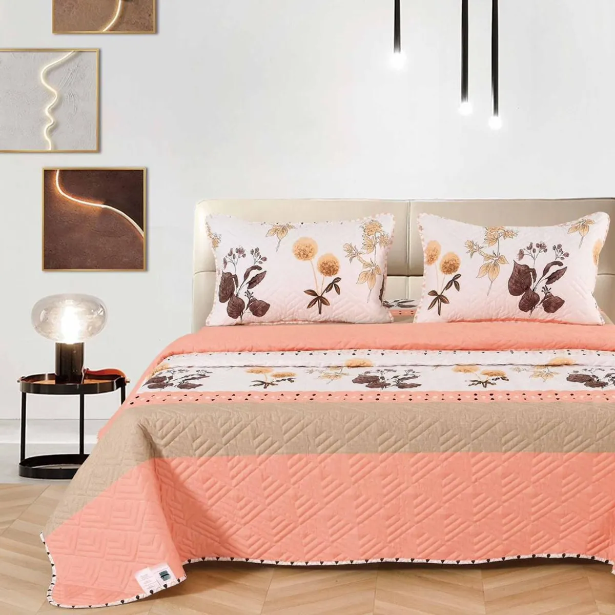 VENEZIA - CUBRECAMA + JUEGO DE SABANAS 5 Piezas 2plz - V12F