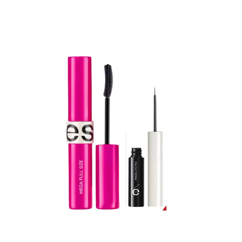 ESIKA - Máscara Mega Full Size Delineador líquido pincel Negro