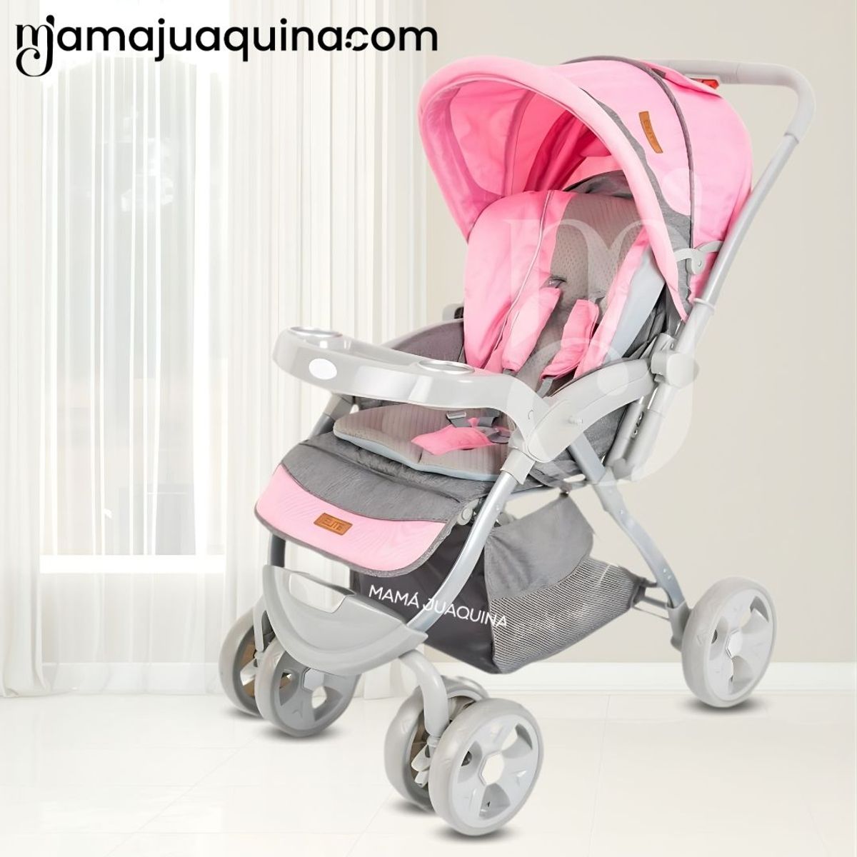 BABY HAPPY - Coche Cuna de Lujo «ELITE II» Edición Limitada Pink