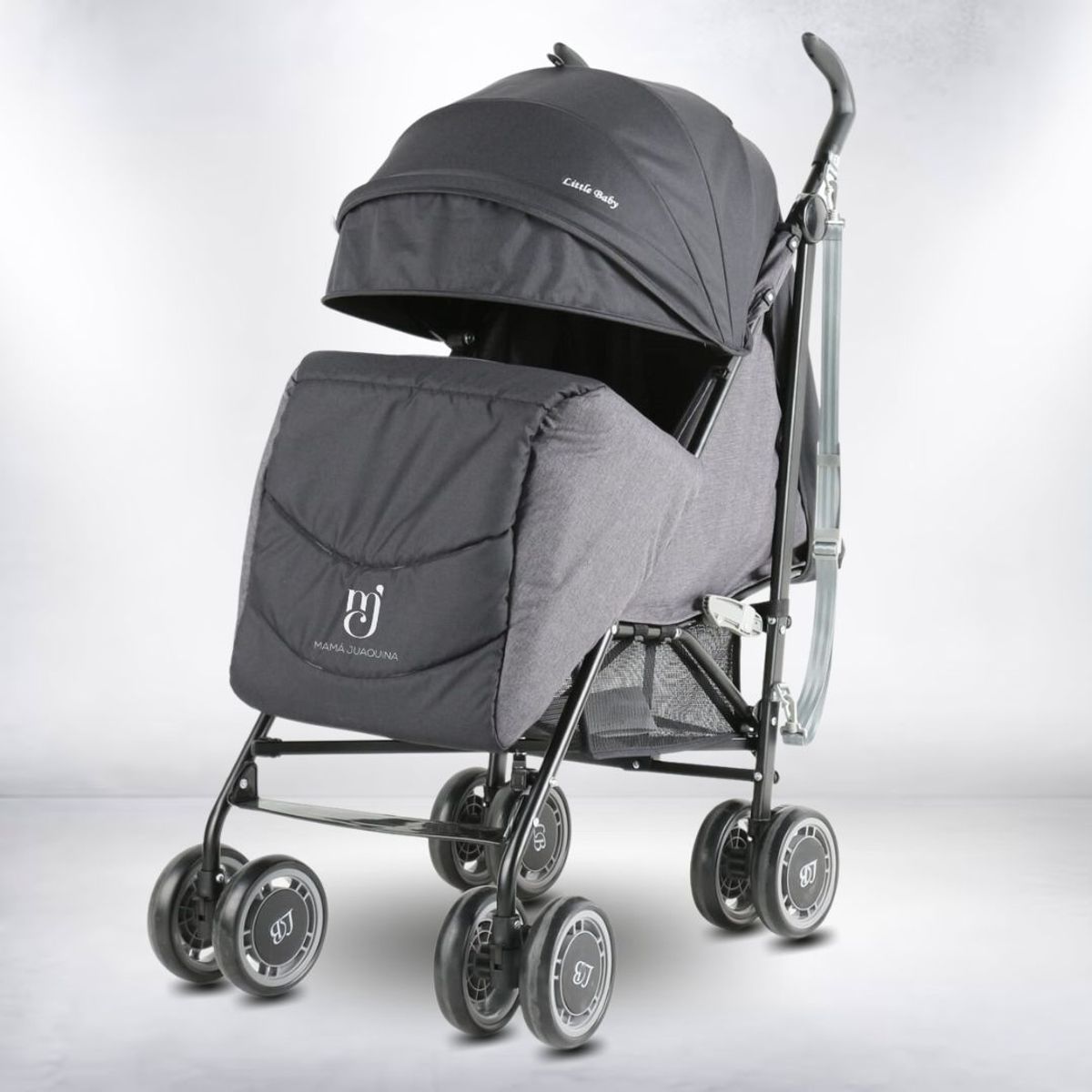 LITTLE - Coche Bastón Deportivo «POLONIA» Black