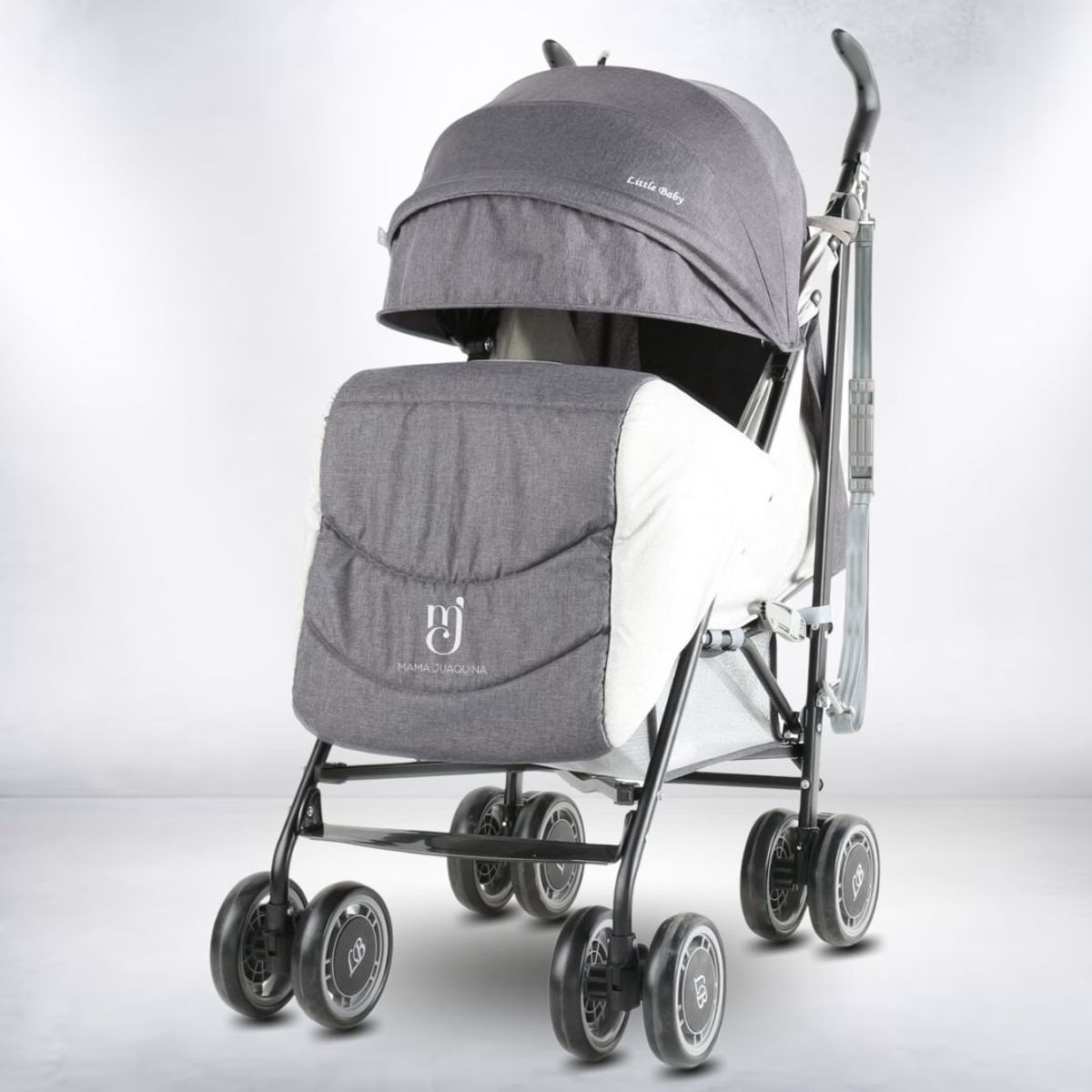 LITTLE - Coche Bastón Deportivo «POLONIA» Gray