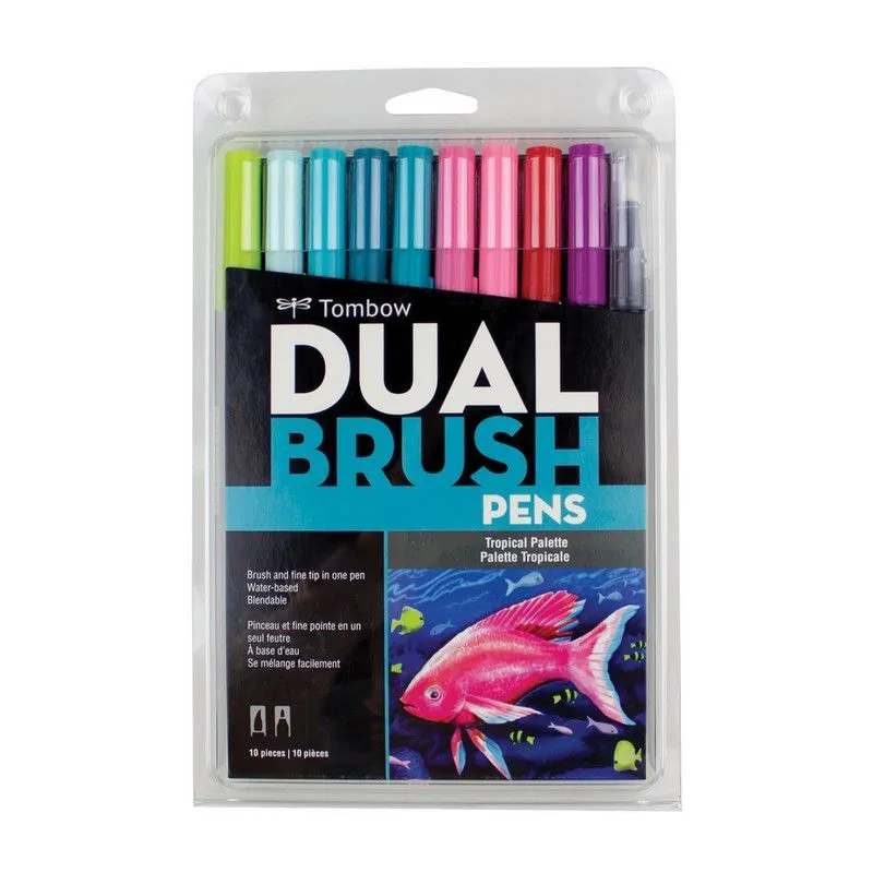 TOMBOW - ABT Dual Brush Pen set 10und Tropical