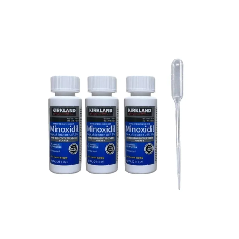 KIRKLAND - Minoxidil Kirkland 5% loción 3 potes
