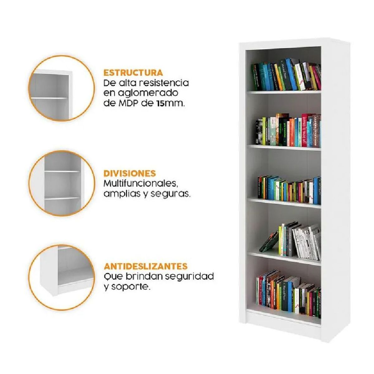 MOBELART - Biblioteca Cameron Blanco möbelArt