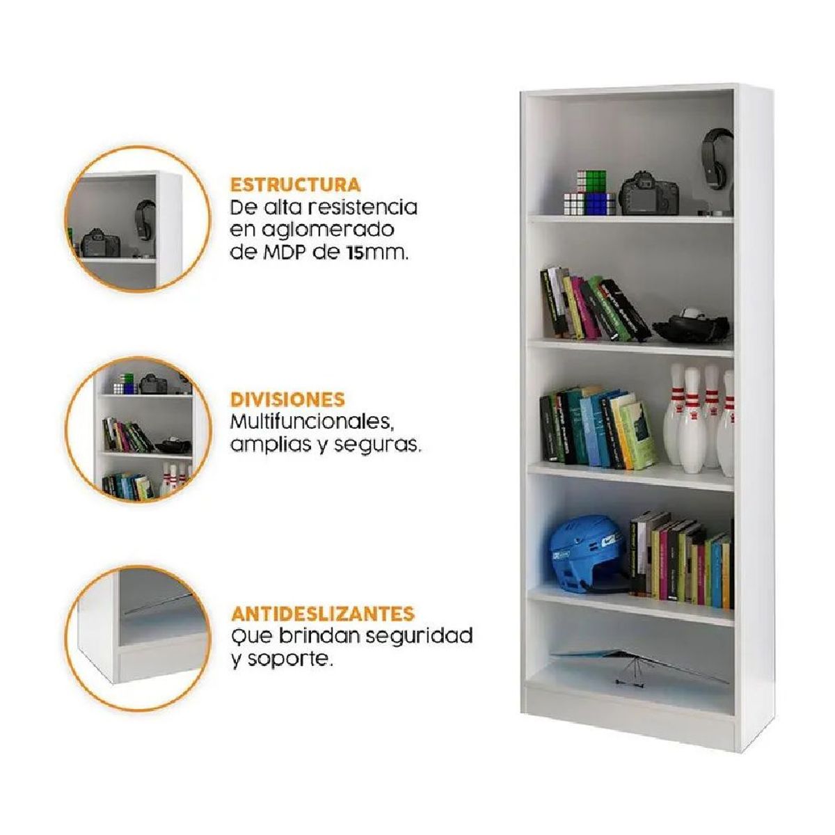 MOBELART - Biblioteca Cork Blanco möbelArt