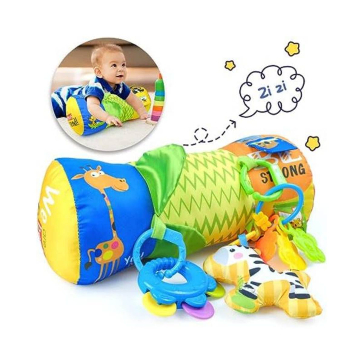 GENERICO - Rodillo de estimulación sensorial para bebe gateo