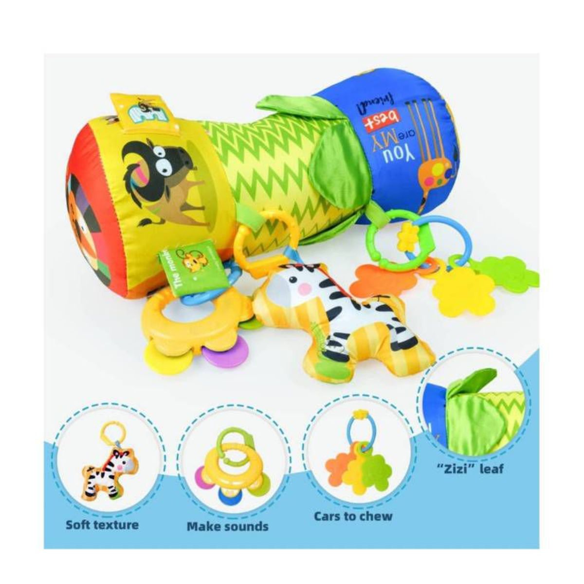 GENERICO - Rodillo de estimulación sensorial para bebe gateo