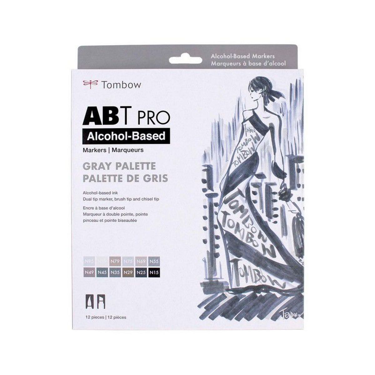 TOMBOW - ABT PRO set 12und Escala de Grises - marcadores alcohol