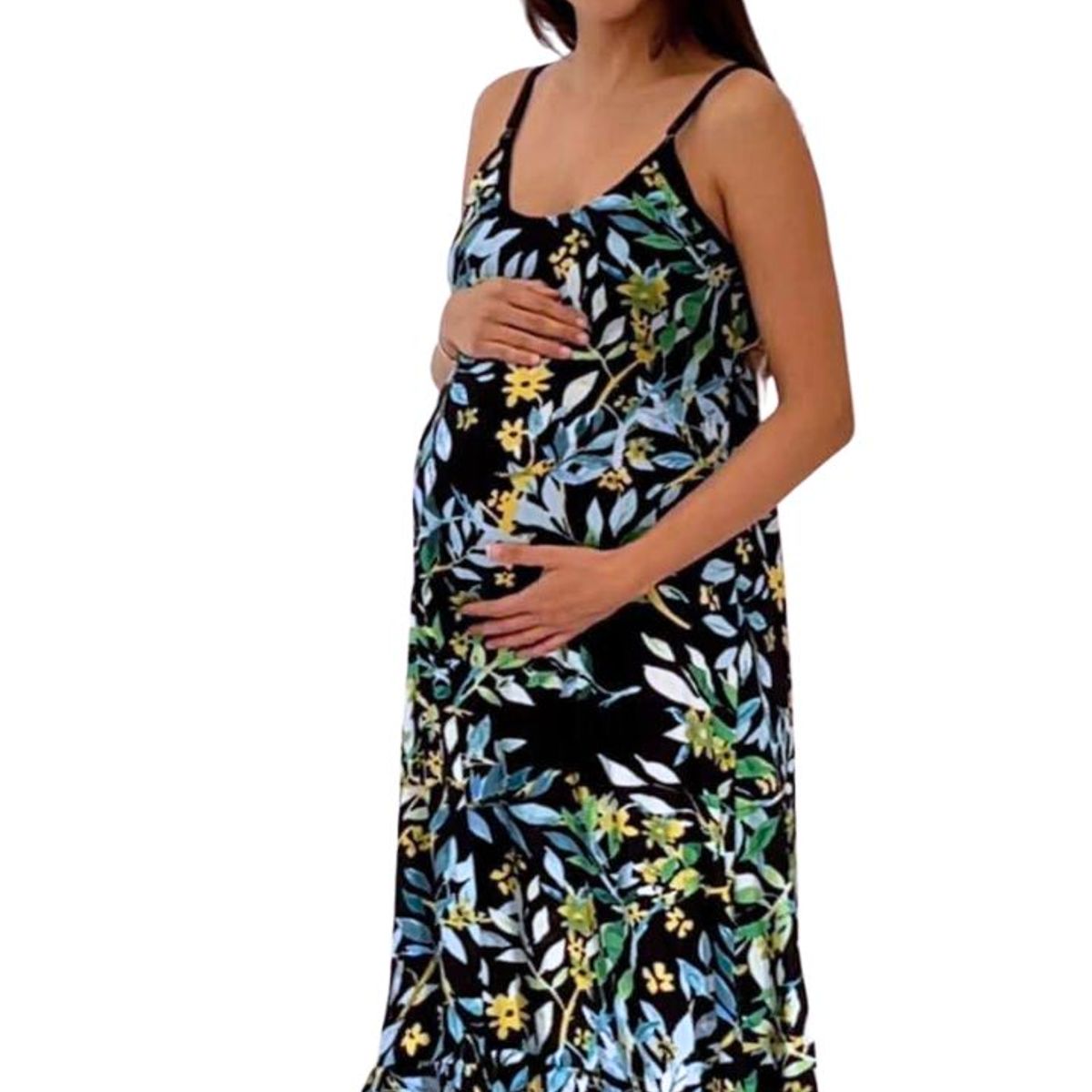 GENERICO - Vestidos Maternal Tiritas Broche Lactancia BCxy Lenceria Maternal