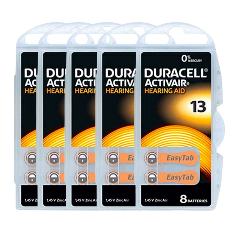 DURACELL - Pilas Para Audífonos De Sordera 13 - Pack 40 pilas DURACELL
