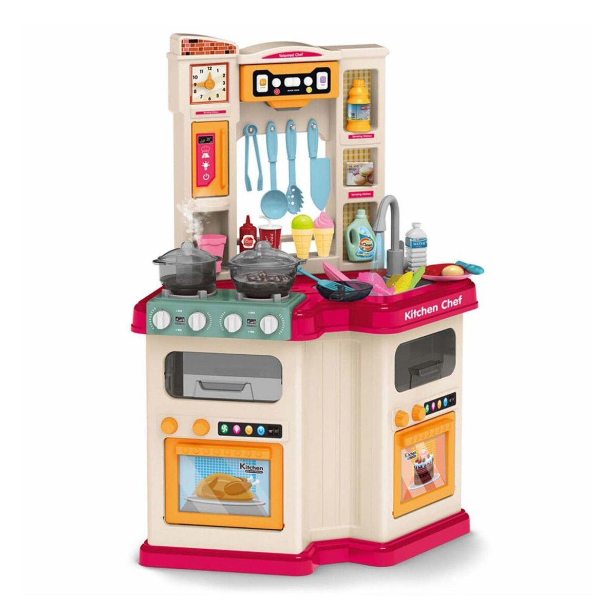 GENERICO - Cocina de Juguete Little Chef 67 Pzas Luz, Sonido, agua