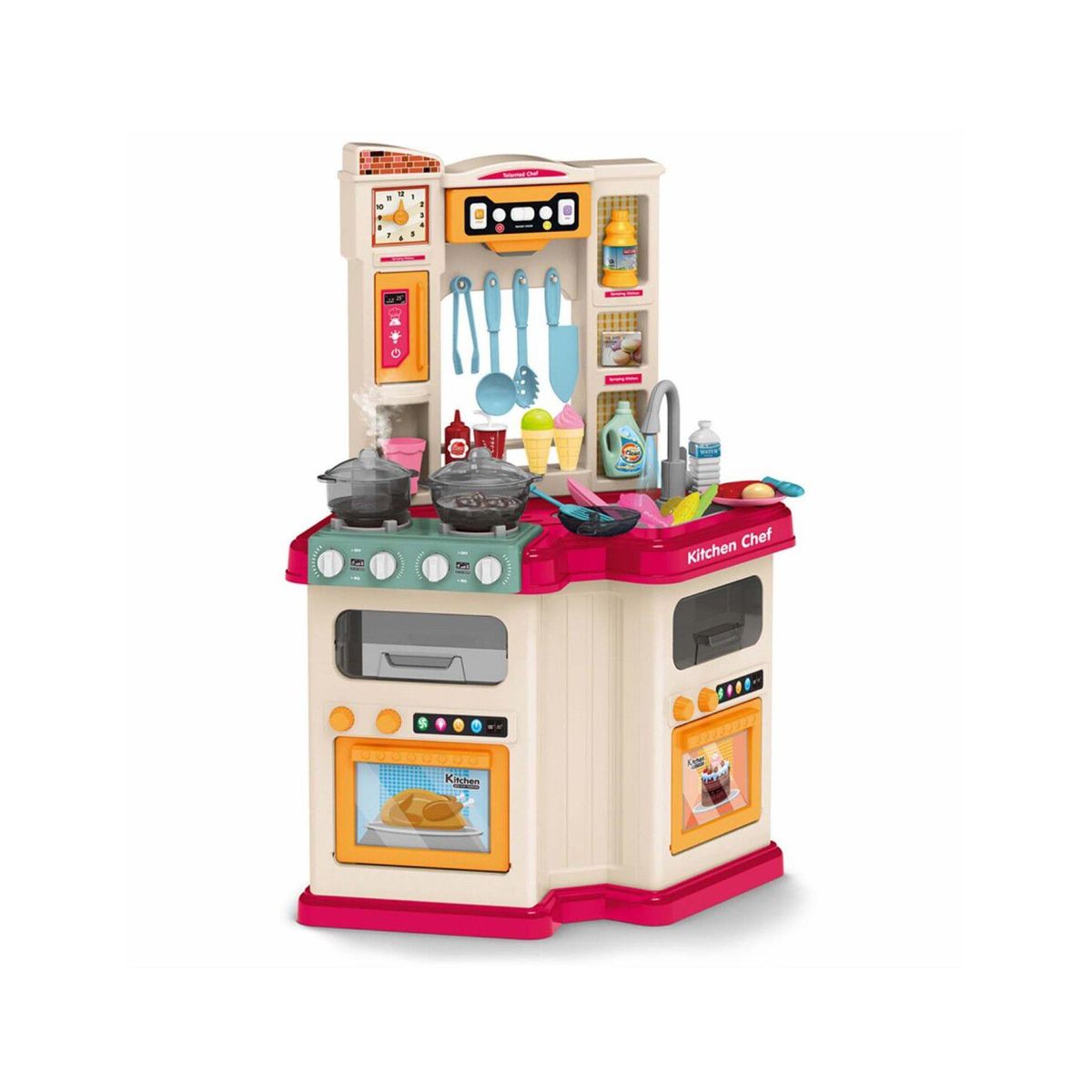 GENERICO - Cocina de Juguete Little Chef 67 Pzas Luz, Sonido, agua