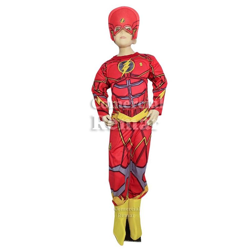 GENERICO - Disfraz Flash con Músculos para Niño