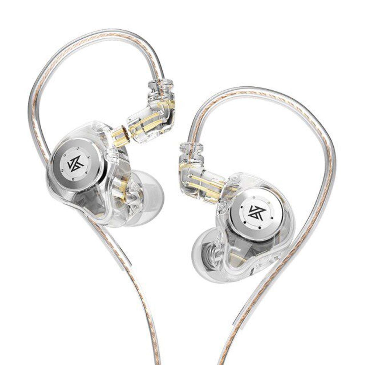 KZ - Auriculares Kz Edx Pro Dual Magnetic HiFi con Mic - Transparente