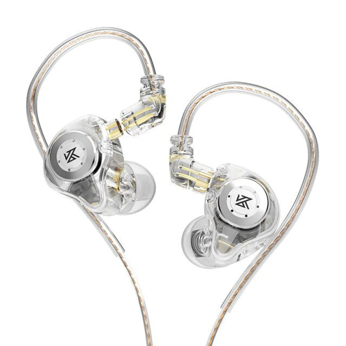 KZ - Auriculares Kz Edx Pro Dual Magnetic HiFi con Mic - Transparente
