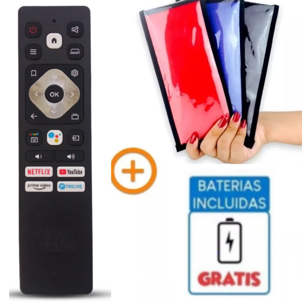 GENERICO - Control Remoto Hyundai Smart tv 2023 Nueva Version + funda