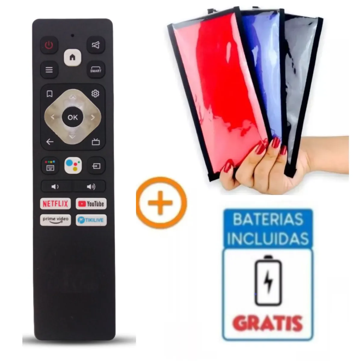 GENERICO - Control Remoto Hyundai Smart tv 2023 Nueva Version + funda