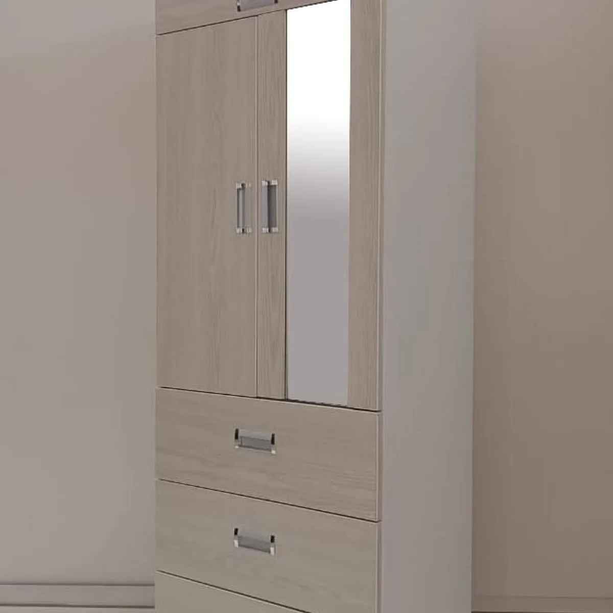 GENERICO - ROPERO 2 PUERTAS COLOR NEBLINA