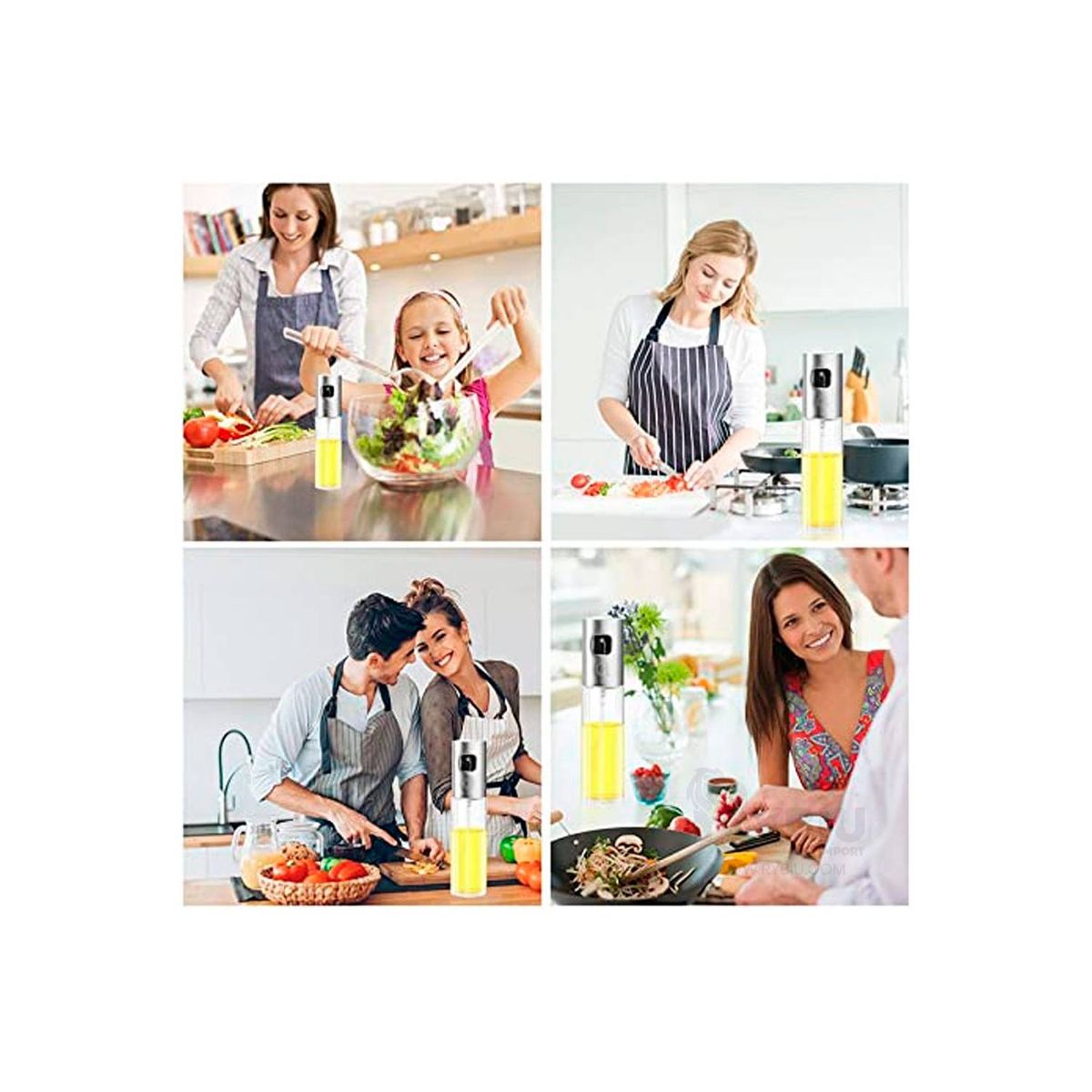 GENERICO - Pulverizador Rociador de Aceite de Vidrio Spray Navidad - Plateado