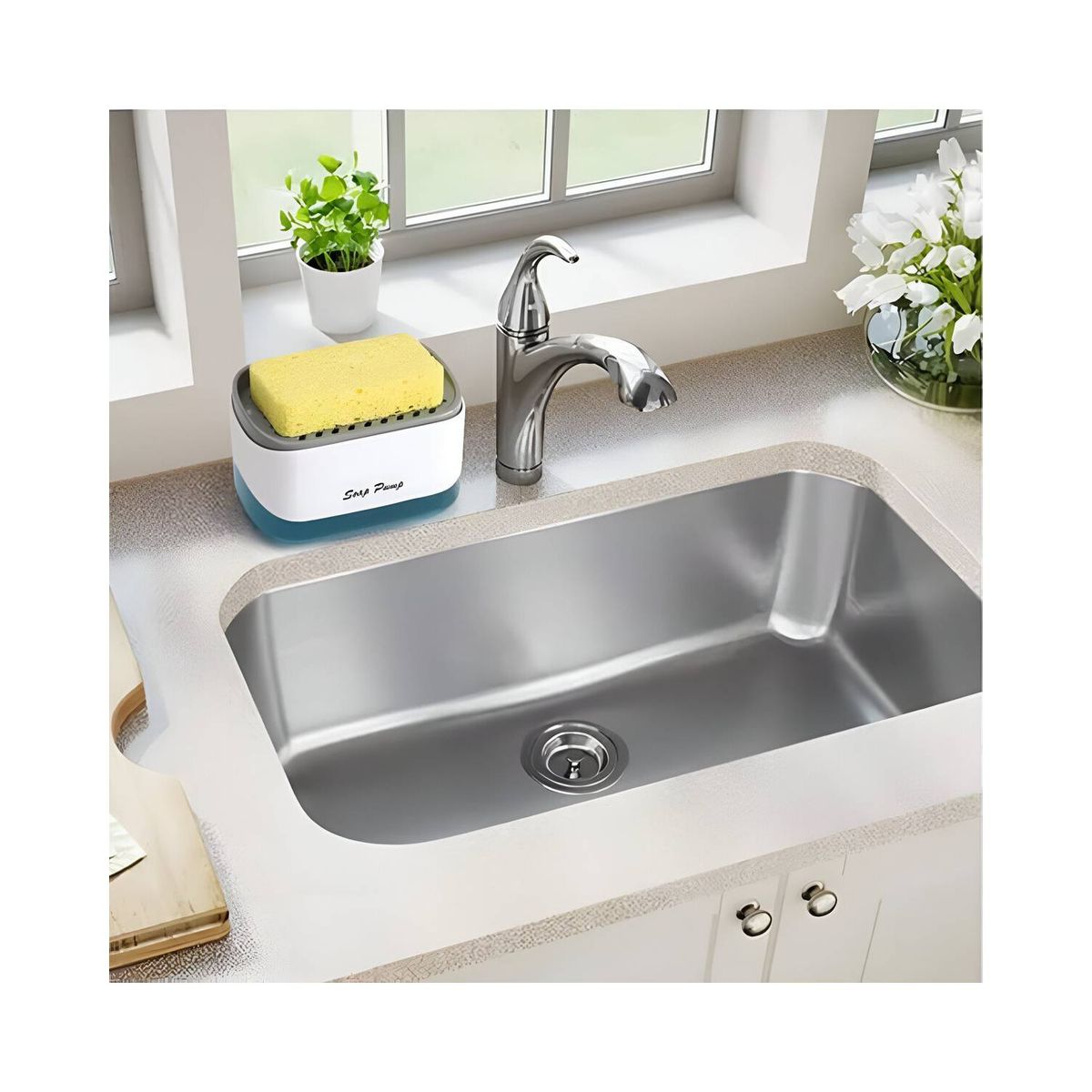 GENERICO - Dispensador Lavavajilla de Ayudin Liquido - Blanco